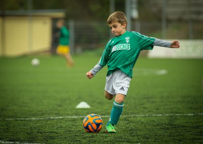 child, soccer, playing